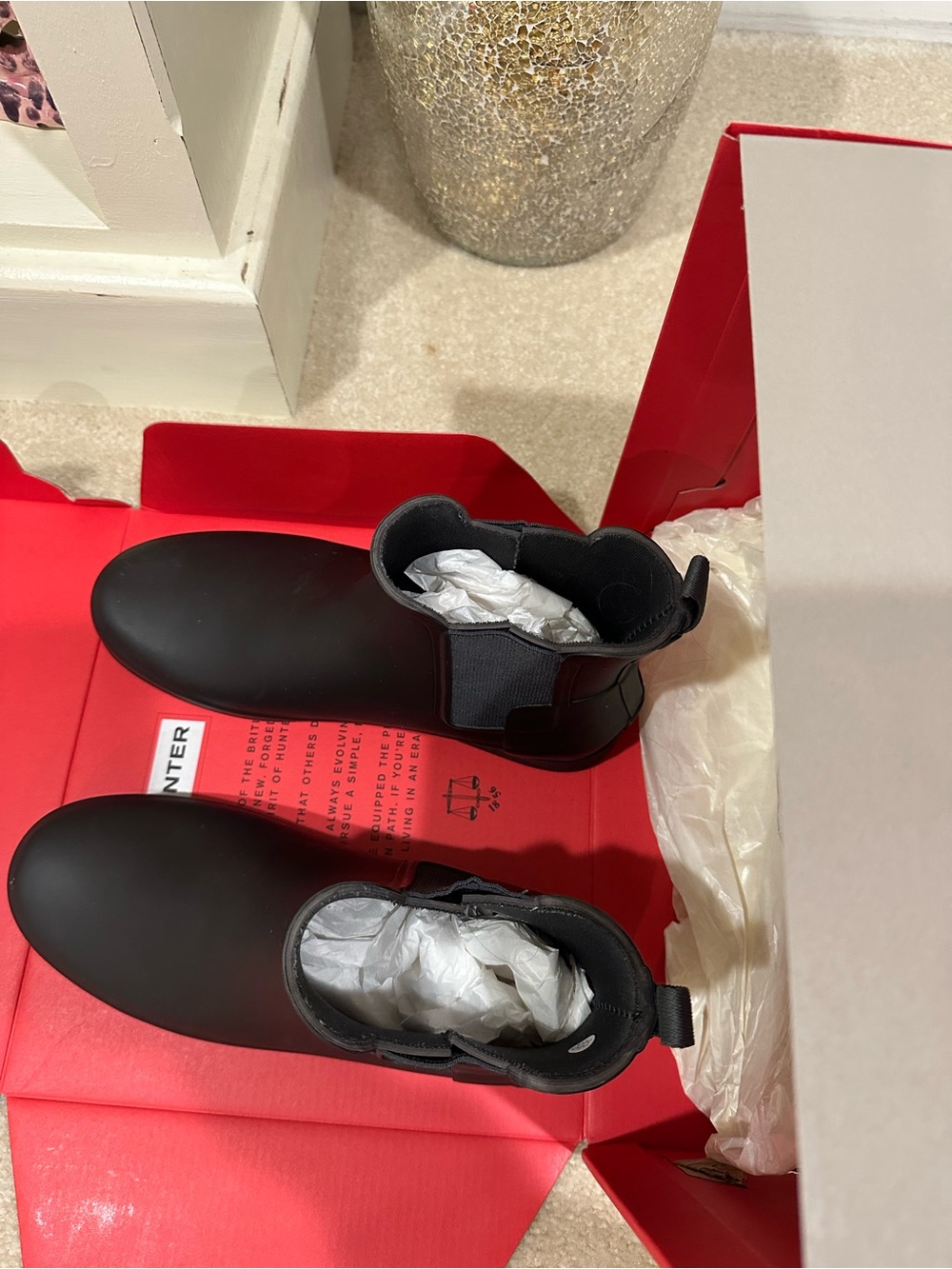 Hunter Black Chelsea Winter Rain Boots - Picture 3 of 3